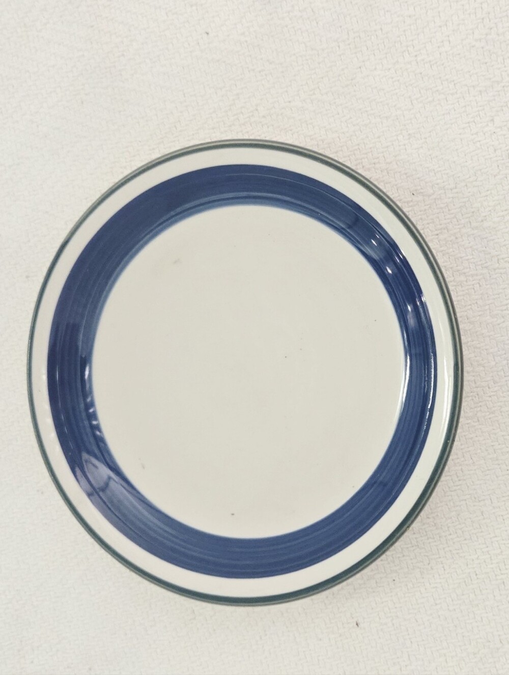 Blue Band Ceramic Dinner Plate -